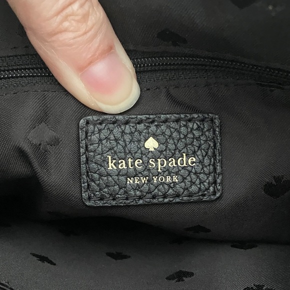 Kate Spade Striped Black and Cream Crossbody Bag - Picture 10 of 12